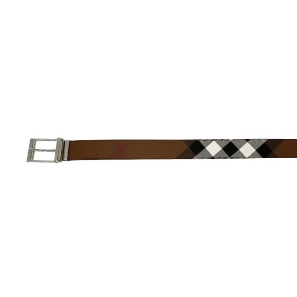 BURBERRY Louis 35mm Reversible Buckle Giant Check E-Canvas Belt 80|32 - Picture 7 of 13
